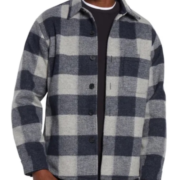 Banana Republic Men's Checkered Jacket in Gray and Black - Picture 1 of 9